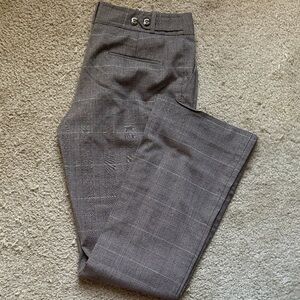 Gray Plaid Trousers